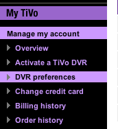 DVR Preferences