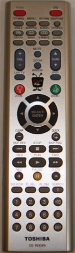 Toshiba SD-H400 Remote