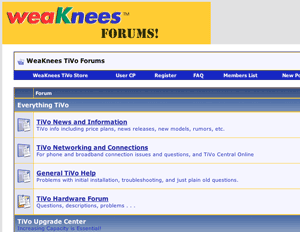 weaknees tivo forum