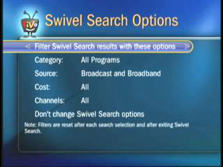 TiVo Universal Swivel Search
