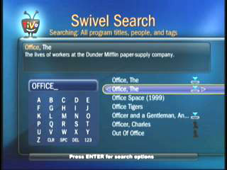 TiVo Universal Swivel Search
